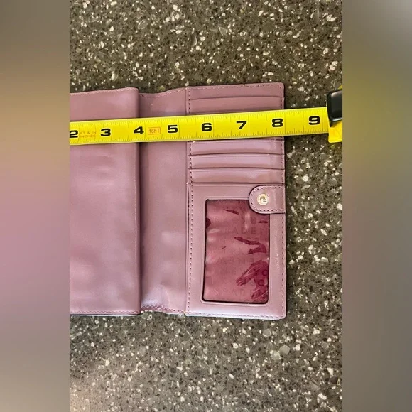 Kate Spade Plum Laurel Way Stacy Large Slim Leather Wallet | Classic | Cute - Picture 12 of 13